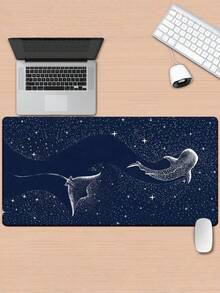 1 buah Alas Meja Bergambar Hiu Paus - Alas Mouse Gaming XXL, Alas Keyboard Serbaguna, Alas Karet, Desain Langit Berbintang, Cocok Untuk Kantor Dan Rumah, Hadiah Sempurna Untuk Keluarga Dan Teman, Alas Mouse - warna-warni - View 5