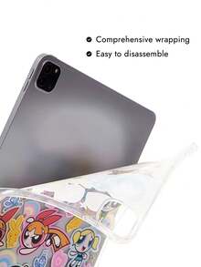 THE POWERPUFF GIRLS X SHEIN The Powerpuff Girls Shockproof Protective Tablet Case - Multicolor - View 4