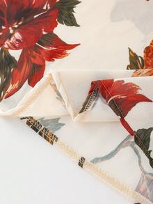 GlowEve Áo choàng nữ họa tiết hoa, kiểu dáng thường ngày, có bèo nhún, thích hợp cho kỳ nghỉ. - Nhiều màu - Xem 6