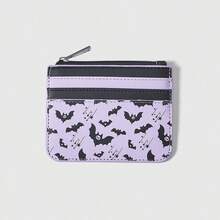 ROMWE Goth 1057232 Túi đựng thẻ xách tay in họa tiết cổ điển dành cho nữ, họa tiết mắt, dây leo, thánh giá, sao, trăng - Màu tím hoa cà - Xem 1