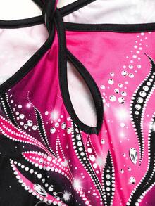 Đầm thể thao thường ngày màu trơn kiểu racerback cho bé gái tuổi teen - màu đen - Xem 4