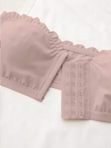 Conjunto de 2 sutiãs femininos multicoloridos, com fecho frontal, acabamento ondulado, bojo removível e aro. - Multicolorido - Ver 8