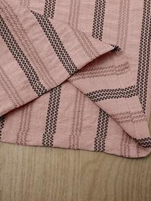 Franclia Loose Casual Slimming Summer New Elastic Waist Lightweight Striped Women's Spring/Summer Sweatpants - Pink - View 3