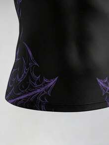 GymBeat Men's Gothic Print Short Sleeve Casual Fitness Workout T-Shirt - Multicolor - View 6