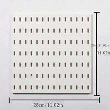 1pc Wall-Mounted Pegboard Shelf,Easy Installation,Thickened Wall Hanging Shelf,A Perfect Maximizing Solution For Your Bathroom, Kitchen, Living Room,Office - Multicolor - View 8