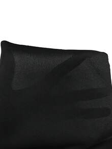 Lumivelle Women's Solid Color Boat Neck Batwing Sleeve Loose Cropped Top,Black,Autumn,Elegant,Office Winter Tops Stylish Outfit For Dinner Birthday Party - Black - View 4