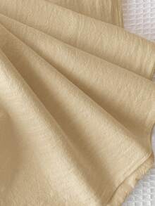 EMERY ROSE Women's Solid Color V-Neck Casual Minimalist Shirt, Suitable For Summer - Apricot - View 7