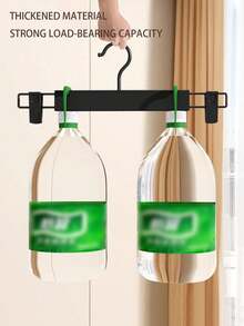 Pack Of 10/20 Black And White Multi-Functional Non-Marking Clothes Clips, Pants Hangers, Pants Clips, Non-Marking Anti-Slip Wardrobe Pants Hangers, Underwear Clips, Skirt Clips Storage Rack - Multicolor - View 6