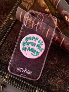 HARRY POTTER X SHEIN 生日蛋糕3D图案时尚手机壳，适合作为生日礼物 - 閃粉色 - 查看 2
