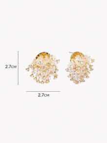 Opalesca 18K镀金个性化简约百搭日常耳环 - 金黃色 - 查看 10