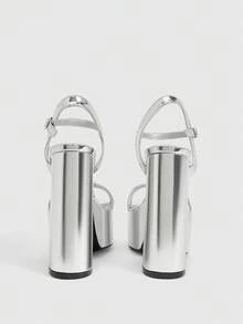 CUCCOO LuxiPop 女士高跟鞋 - 銀色 - 查看 6