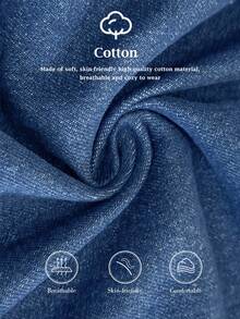 Elaquor Bộ đồ 2 món dành cho nữ cỡ lớn: Áo cổ chữ V cài một hàng khuy và quần jeans ống rộng, thích hợp mặc hàng ngày. - Rửa trung bình - Xem 8