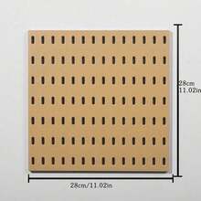 1pc Wall-Mounted Pegboard Shelf,Easy Installation,Thickened Wall Hanging Shelf,A Perfect Maximizing Solution For Your Bathroom, Kitchen, Living Room,Office - Multicolor - View 12