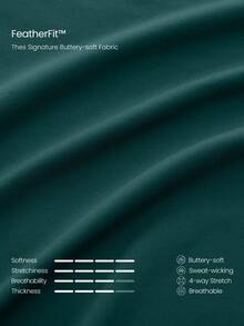 GLOWMODE Leggings Cruzados Featherfit™ De 24" - Verde Oscuro - Ver 6