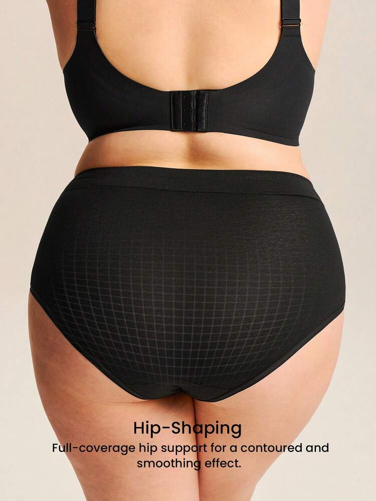 Plus 3-Pack High-Waist Briefs