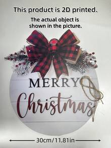 Guirlanda de Natal artificial trançada (1 unidade) para porta de entrada, decoração externa de casa e corredor, suprimentos para festas, cores e estilos aleatórios, guirlanda de Natal durável e resistente às intempéries para varanda, parede e janela. Decoração para a época natalina. - Multicolor - Ver 6