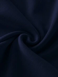 GlowEve 女款拼色休閒通勤時尚針織舒適 Polo 領無袖 T 恤，適合小個女版 - 藏蓝色 - 查看 4
