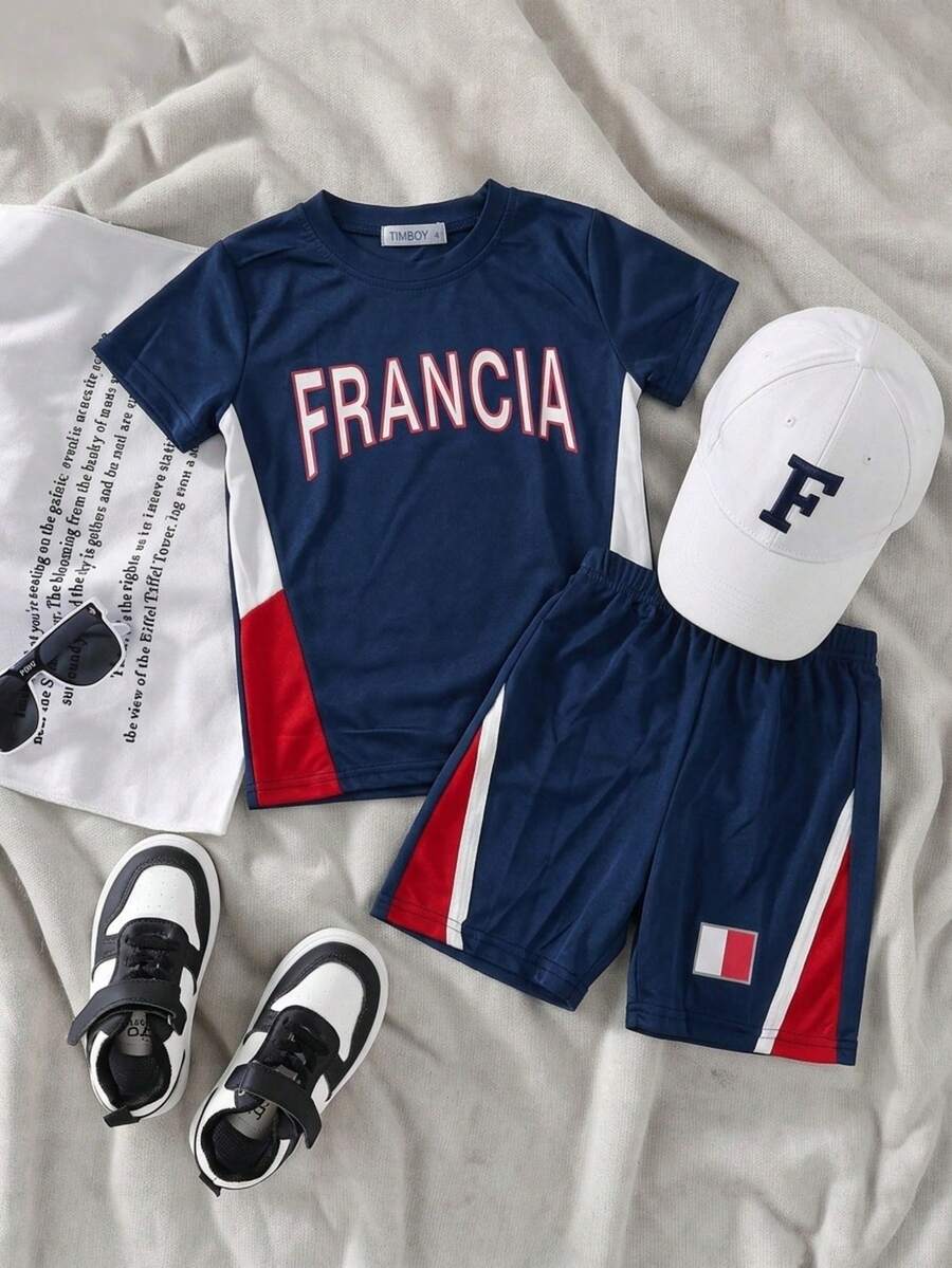 Set 2 piezas deportivo para niño - Azul Marino - Ver 1
