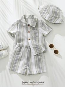 Cozy Pixies Bộ đồ polo cho bé trai - màu xanh lá - Xem 7
