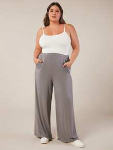 SHEIN BASICS 3件套休闲纯白色修身吊带背心，百搭大码女装夏季服饰 - 白色 - 查看 5