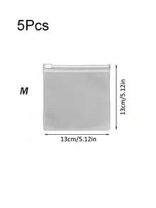 Bộ 5/20 túi, túi đựng cáp dữ liệu trong suốt mờ, hộp sắp xếp cáp sạc, túi mờ có khóa kéo, túi tự niêm phong, túi đựng đồ du lịch, túi đựng mỹ phẩm, túi đựng đồ dùng du lịch, hộp đựng mỹ phẩm dung tích lớn, có thể đựng son môi, cọ trang điểm, sản phẩm chăm sóc da, điện thoại di động, tiền xu, vật dụng nhỏ, thích hợp cho nhiều dịp như ở nhà, làm quà tặng, kỳ nghỉ và lễ hội (Halloween, Giáng sinh), phong cách Bohemian. - Trong sáng - Xem 9