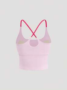 Sweetra Women Sports Bras - Pink - View 2
