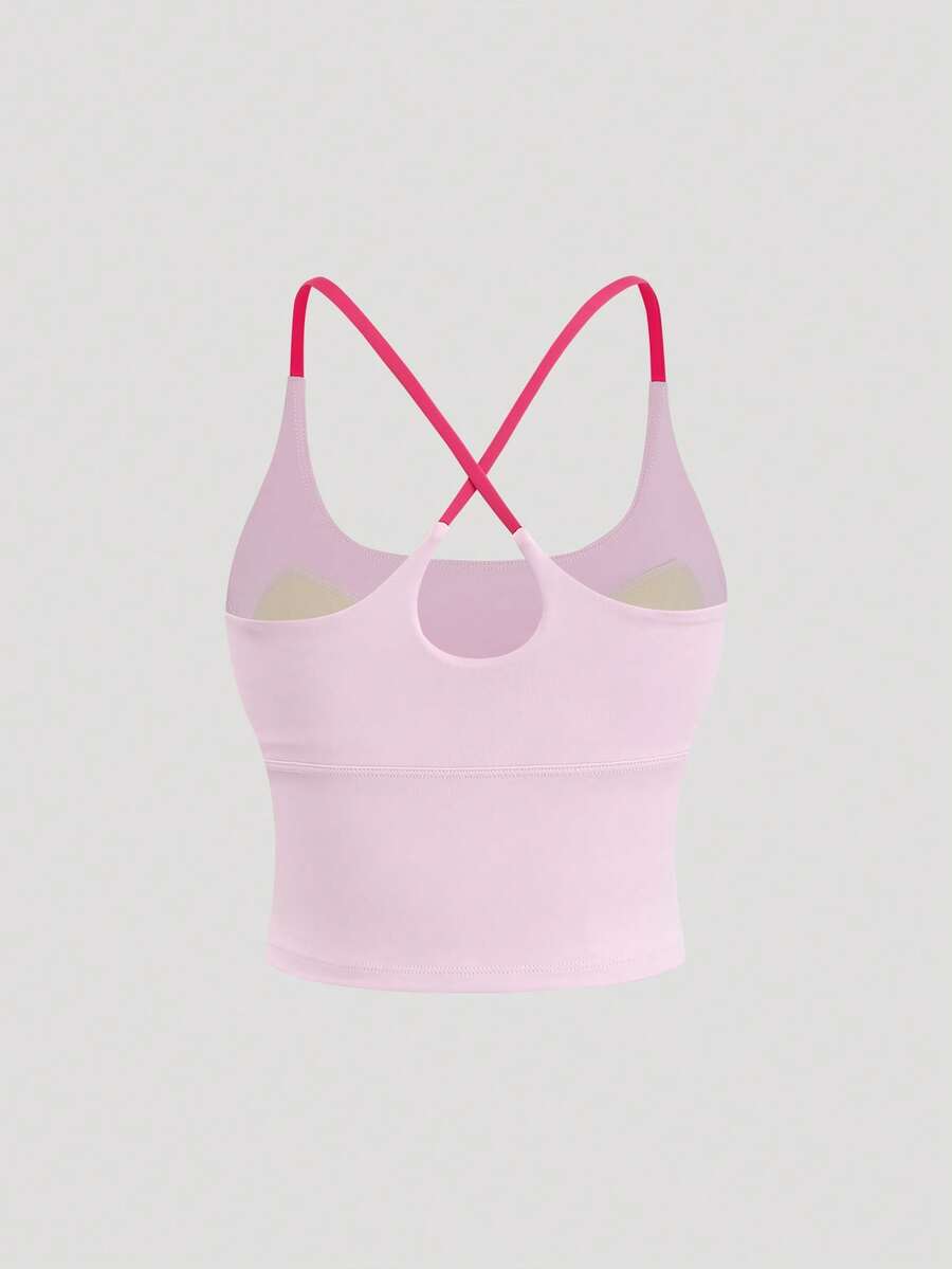 Sweetra Áo ngực thể thao nữ - Hồng - Xem 1