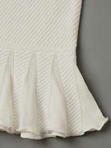 GlowEve Petite New Arrival European And American Fashion Vacation Casual Mixed Color Knit Sweater - Cream - View 6