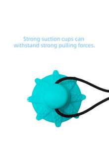 Brinquedo de adestramento para cães, coleira com ventosa forte para mastigar, brinquedo para cães de pequeno e médio porte para combater o tédio. (Recomendado para uso em pisos lisos, não recomendado para pisos de madeira.) - Multicolorido - Ver 4