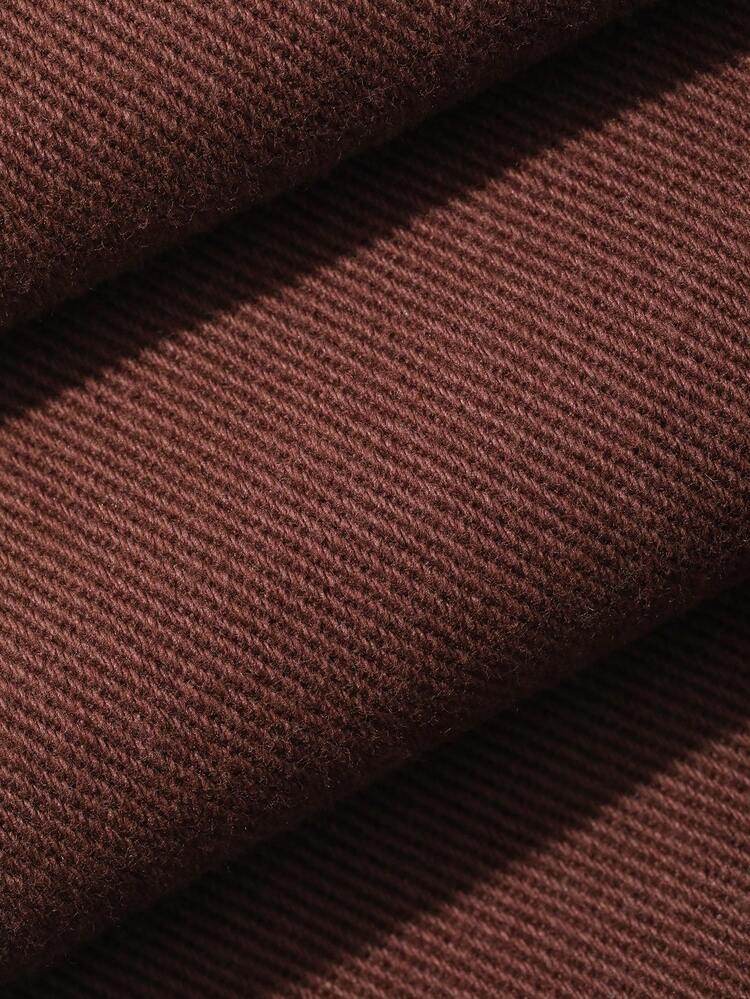 Women's Loose Casual Straight Leg Brown Jeans, Suitable For Spring & Summer