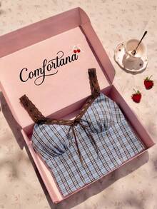 Comfortcana Women's Plaid Camisole Top And Shorts 2 Pieces Set Summer Outfit For Women Beach Set Plaid Two Piece Set Summer Two Piece Set - Multicolor - View 7