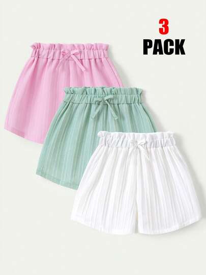 Casuvi Kids Crafted From A Comfortable Striped Fabric, This Set Features A Delicate Pattern Of Light Blue, Yellow, And Pink Pinstripes. The Elasticated Waistband Ensures Easy Dressing, While The Soft Material Is Perfect For Everyday Play And Casual Outings. Comfortable, Durable, And Adorable, It Is An Essential Ideal Item For Little Ones This Summer.