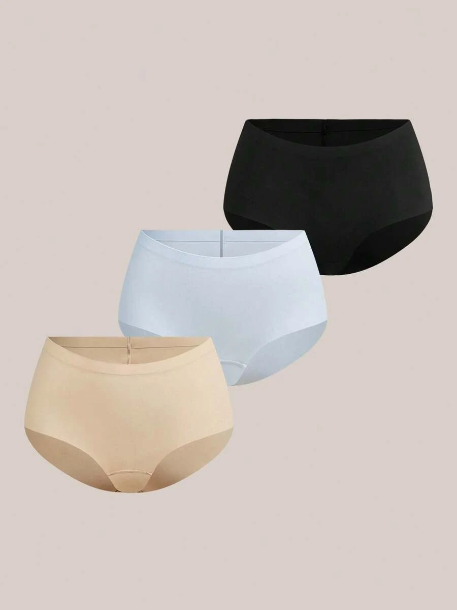 Barelissa Bộ 3 chiếc quần lót nữ thoải mái, tối giản. - Nhiều màu - Xem 1