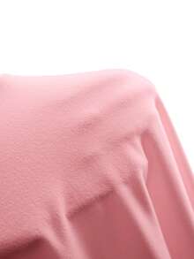 MaterniChic Maternity Solid Color Ruffle Hem Tube Top And Fitted Skirt Elegant 2-Piece Set - Pink - View 8