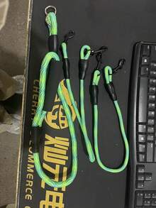 Gradient Color Dog Leash, Lightweight Soft Handle Dog Traction Rope, Suitable For Small/Medium Dogs, Double-Headed Leash For Walking Two Dogs - Multicolor - View 11