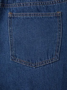 GlowEve Women's Casual Summer Loose Straight Leg Jeans With Pockets, Versatile Daily Wear - Blue - View 5