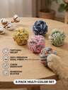PETSIN Cotton Rope Toy Rope Ball Dog Toy, Cotton Rope Bite Resistant, Interactive Play For Dogs