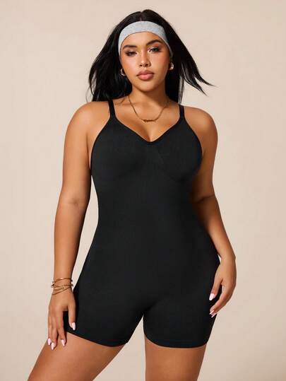 Bộ áo liền quần không đường may dành cho nữ cỡ lớn, quần legging và quần dài, thích hợp cho tập yoga, tập luyện ngoài trời và chạy bộ.