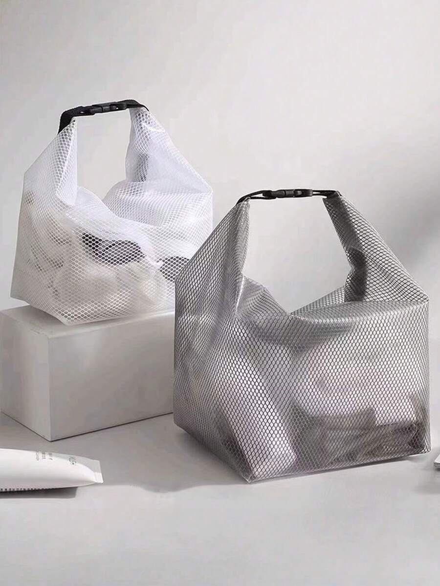 Multifunctional Portable Travel Wash Bag With Buckle Design, Large Capacity Waterproof & Dirty Resistant Storage Bag, Beach Bag - As Shown - View 1