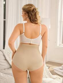 Moonlight&Mama 3pcs/Pack Plus Size High Waist Seamless Maternity Underwear - Multicolor - View 5
