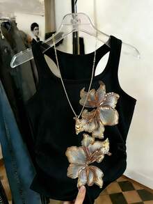 Áo camisole ôm dáng in họa tiết hoa - Nhiều màu - Xem 3