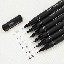 Fine Line Black Micro Pen - Waterproof Archive Ink, Multi Line For Sketching, Anime Artist, Illustration Technology, Drawing Office Documents,For School Supplies,Back To School - black - View 1