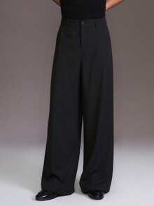 STYNVO Men's Solid Color Casual Pants - Black - View 4