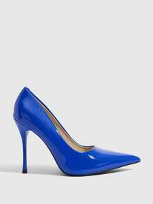 CUCCOO SZL Women's Solid Color Pointed Toe Minimalist High Heel Pumps, Casual Everyday Wear Spring Shoes Spring Break Easter For Christmas - Soft mirror blue - View 2