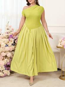 Reflora Robe de mariée d'invitée d'été grande taille élégante vert clair, ensemble 2 pièces sans manches à imprimé floral, robes longues de soirée formelle, de fête de remise des diplômes et de demoiselle d'honneur - Vert - Voir 5