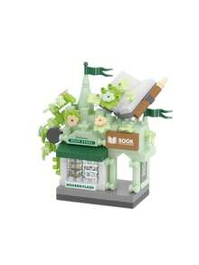 MINKOJA 1pc Mini Flower Shop Building Block Model, Creative Street View Photo Studio Bricks Set, Desktop Display Decor For Home, Perfect As Festival Gifts, Party Favors, Valentine Gifts, Suitable For Adults, Family & Friends - Multicolor - View 9