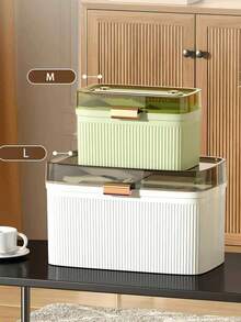 Multi-Layer Family/Dorm Medicine Storage Box, First Aid Medicine Organizer Box, Compact High Capacity Medicine Storage Box With Dividers, Full Set Of Medical Supplies Multi-Functional First Aid Kit - White - View 5