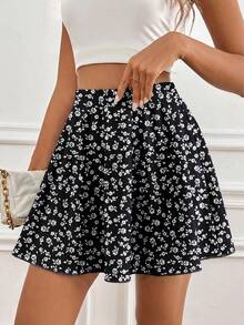 SHEIN Frenchy Quần short nữ thường ngày, quần short váy, trang phục mùa hè. - Nhiều màu - Xem 5