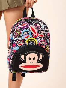 Paul Frank X SHEIN Ryggsäck för kvinnor - Svart - Visa 3