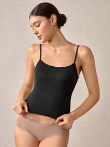 Veilyse 1 Áo Yếm Cơ Bản Mùa Hè Cho Nữ, Áo Tank Top Có Gân Như Áo Trong Hoặc Áo Khoác Ngoài Để Che Ngực - màu đen - Xem 6